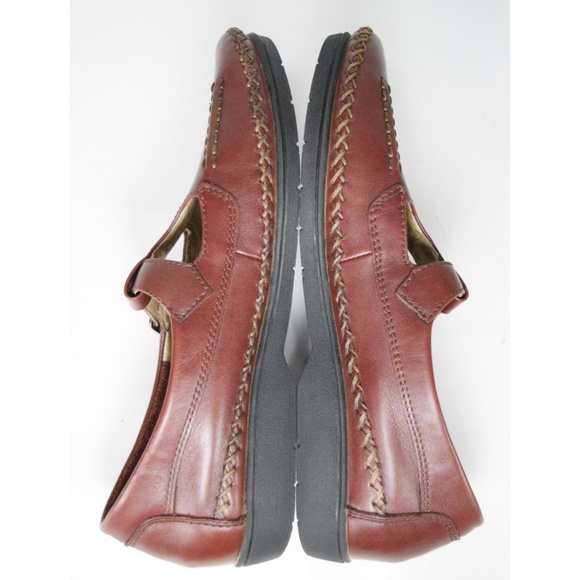 Propet Cafe Brown Leather Mary Jane Loafers 9 (AA) - Picture 4 of 8